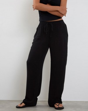 Women's Motel Rocks Cisa Wide Leg Trousers Black | ARM7557JS