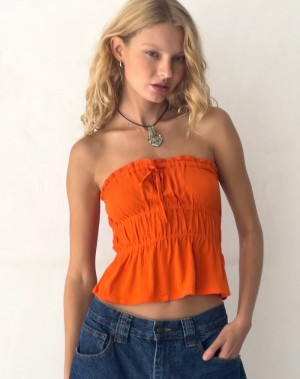 Women's Motel Rocks Cove Bandeau Orange | JLN5866FT