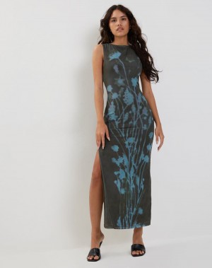 Women's Motel Rocks Flo Midi Dress Green | ZFE8770PX