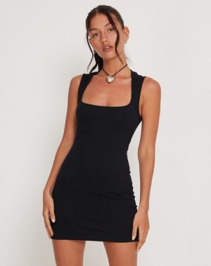 Women's Motel Rocks Jinsuen Bodycon Mini Dress Black | CUN3791KL