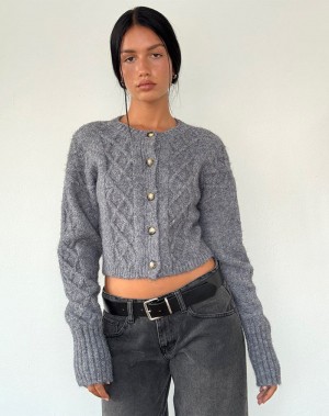 Women's Motel Rocks Rigel Cardigan Grey | NOF297LF