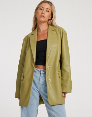 Women's Motel Rocks Saken Blazers Green | IMX5776EK