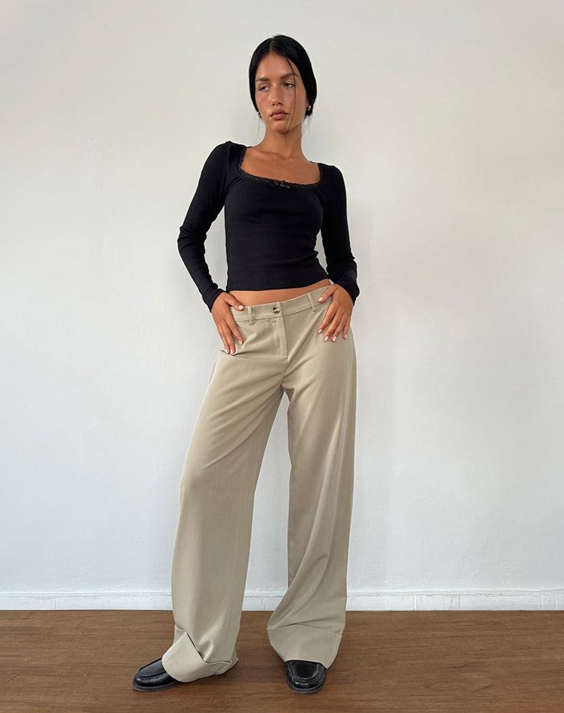 Women's Motel Rocks Abba Low Rise Trousers Grey | IAW6785TL