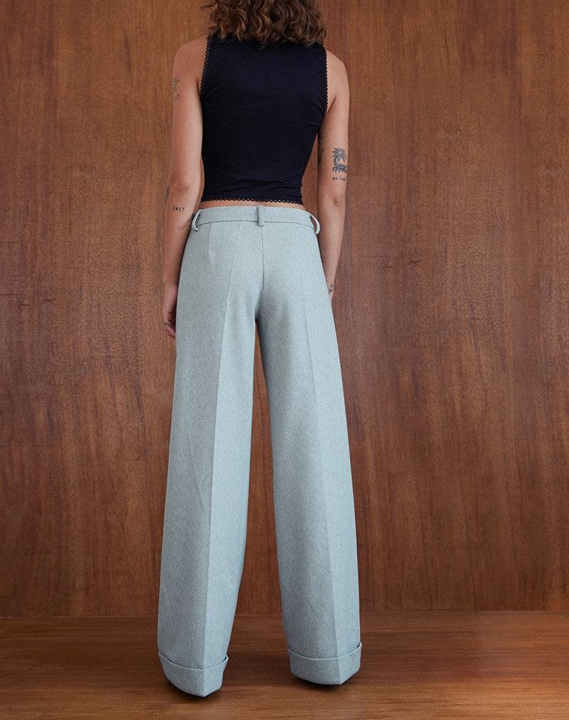 Women's Motel Rocks Abdel Faux Wool Tailored Trousers Grey | ONA412LR