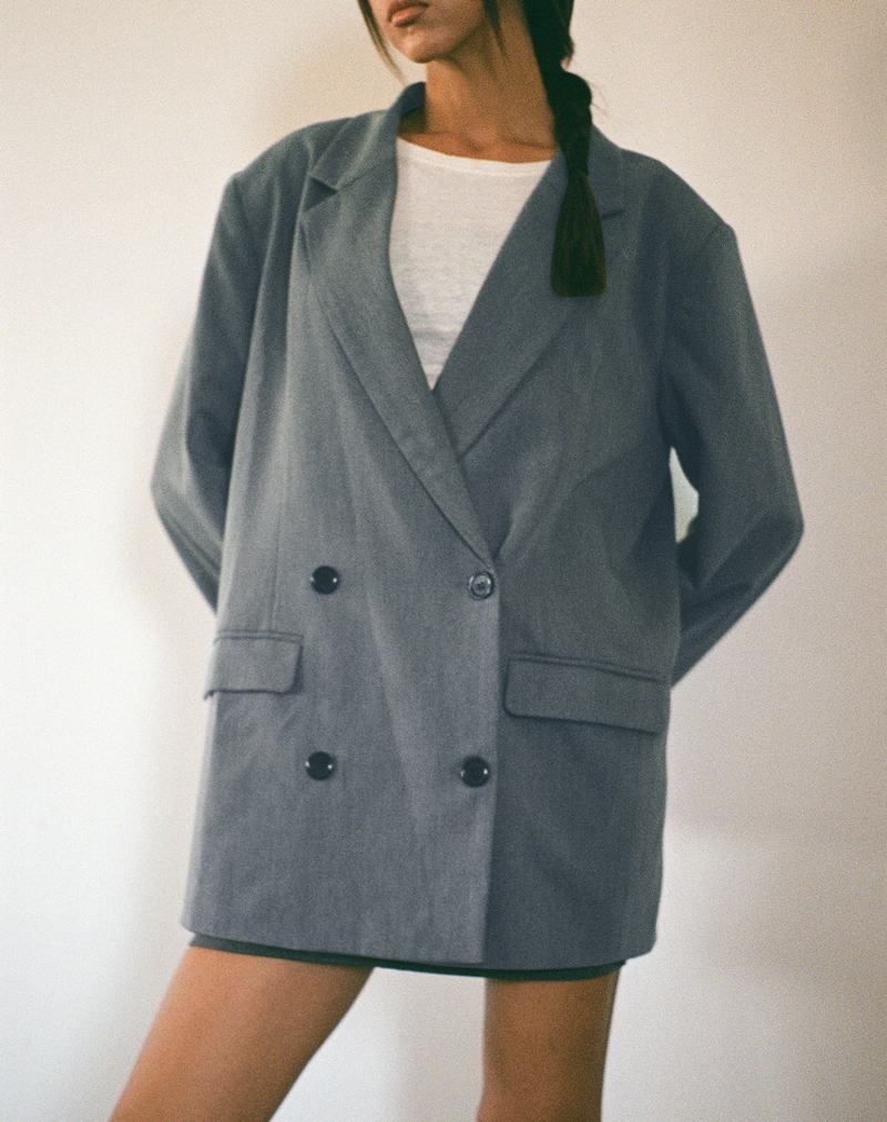 Women's Motel Rocks Ardea Double Breasted Blazers Grey | KGP9743LA