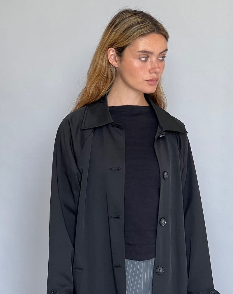 Women's Motel Rocks Assa Trench Coat Black | LGH3321FW