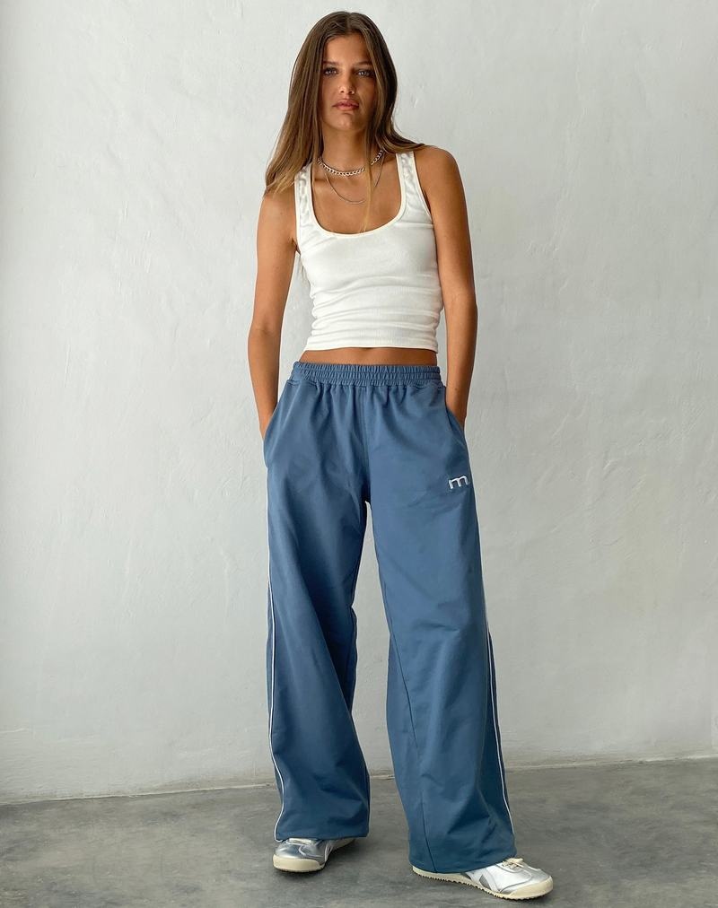 Women's Motel Rocks Benton Wide Leg Joggers Blue | JOU52ZF