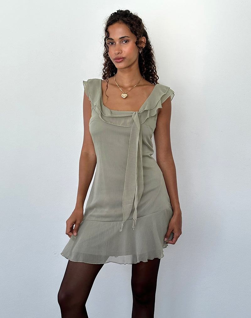 Women's Motel Rocks Binita Mini Dress Green | KFS7779PT