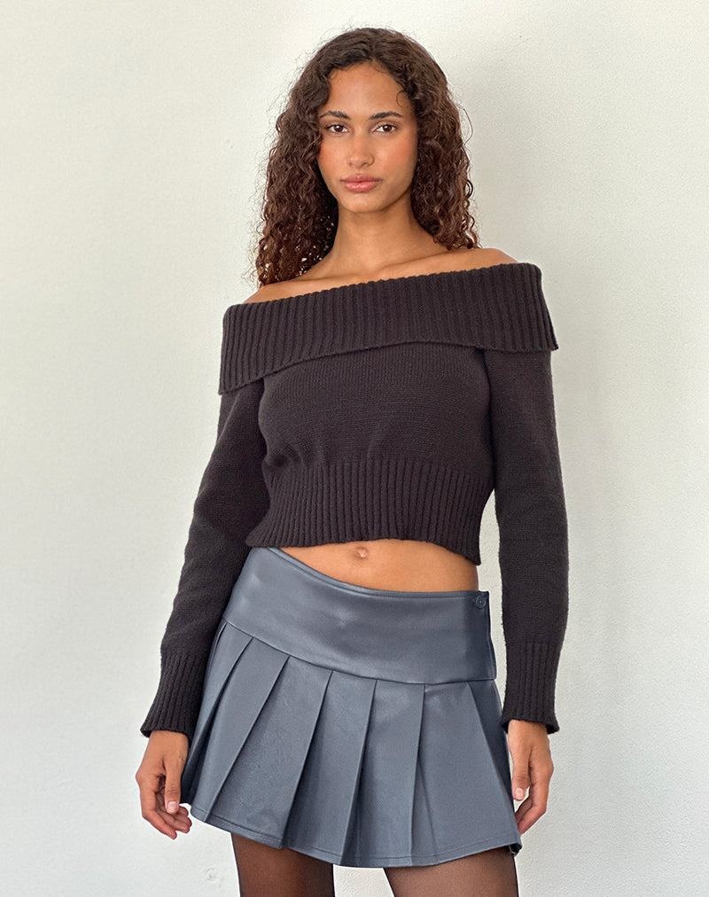 Women's Motel Rocks Casini Pleated Micro Skirts Grey | BVT976UY