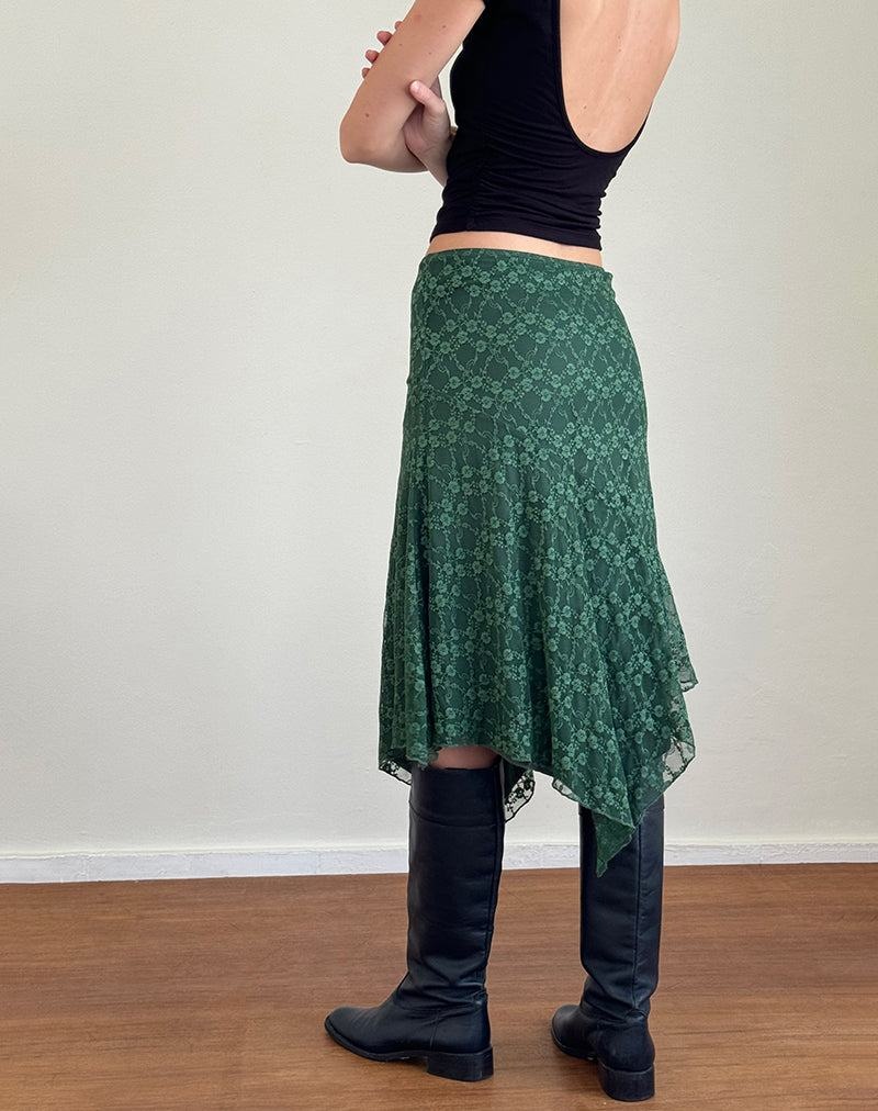 Women's Motel Rocks Cinta Midi Skirts Green | ZPD5450FJ