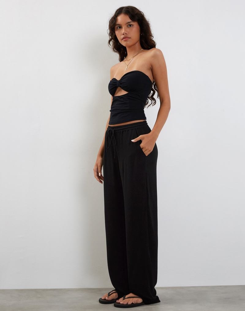 Women's Motel Rocks Cisa Wide Leg Trousers Black | ARM7557JS