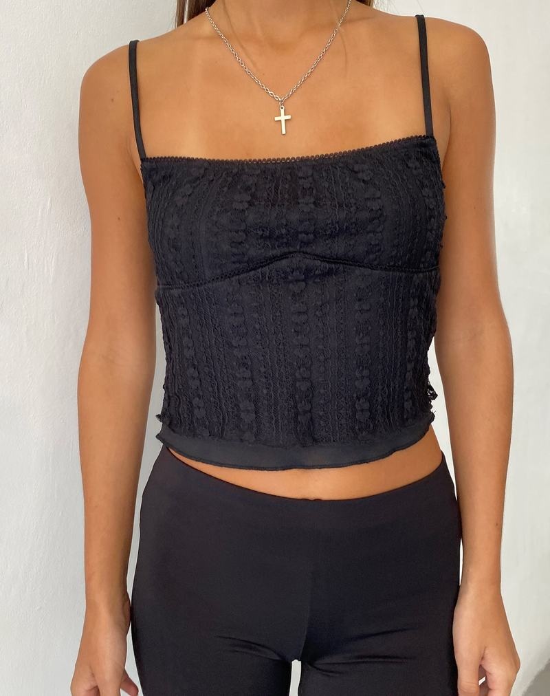 Women's Motel Rocks Deska Cami Tank Top Black | ZAJ245NA