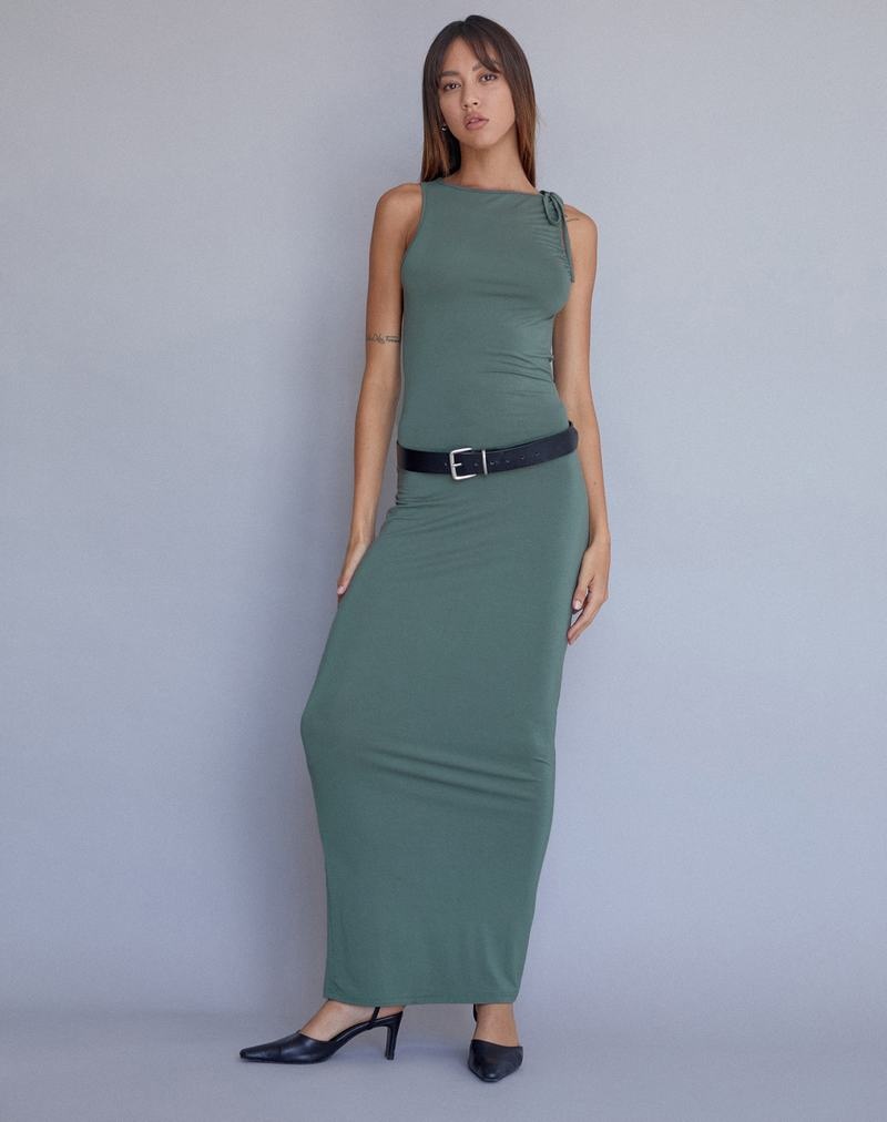 Women\'s Motel Rocks Elinor Maxi Dress Green | HFT262ZA