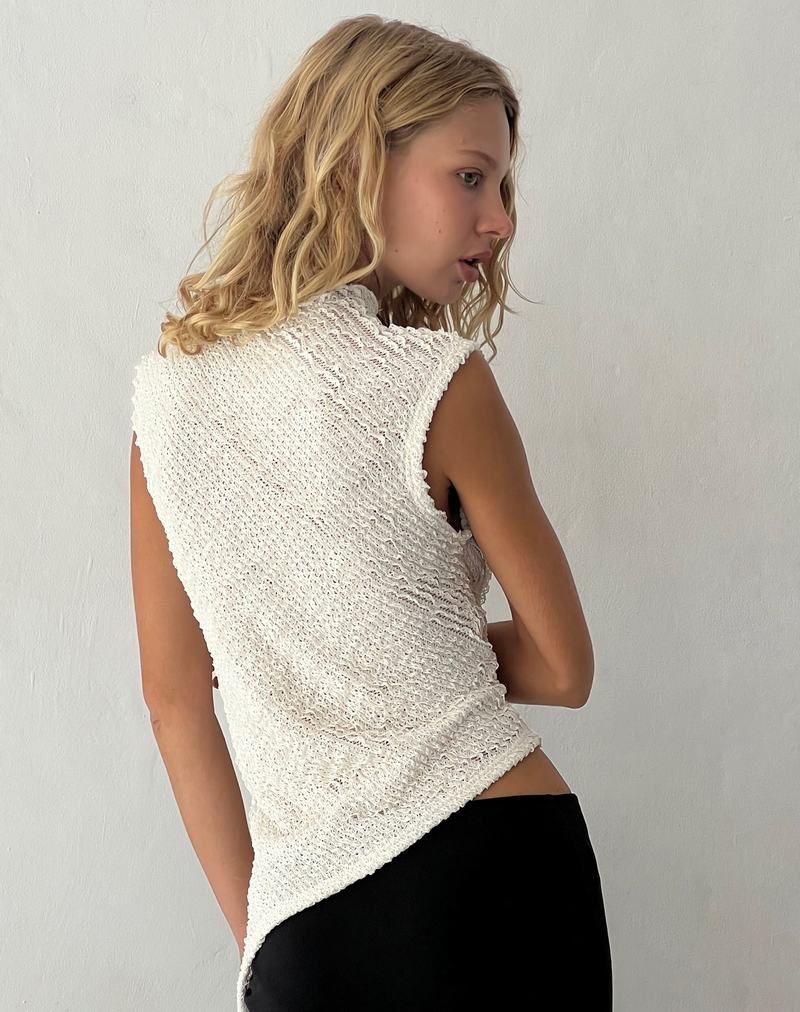 Women's Motel Rocks Ember Sleevless Top Vest White | EQZ694AL