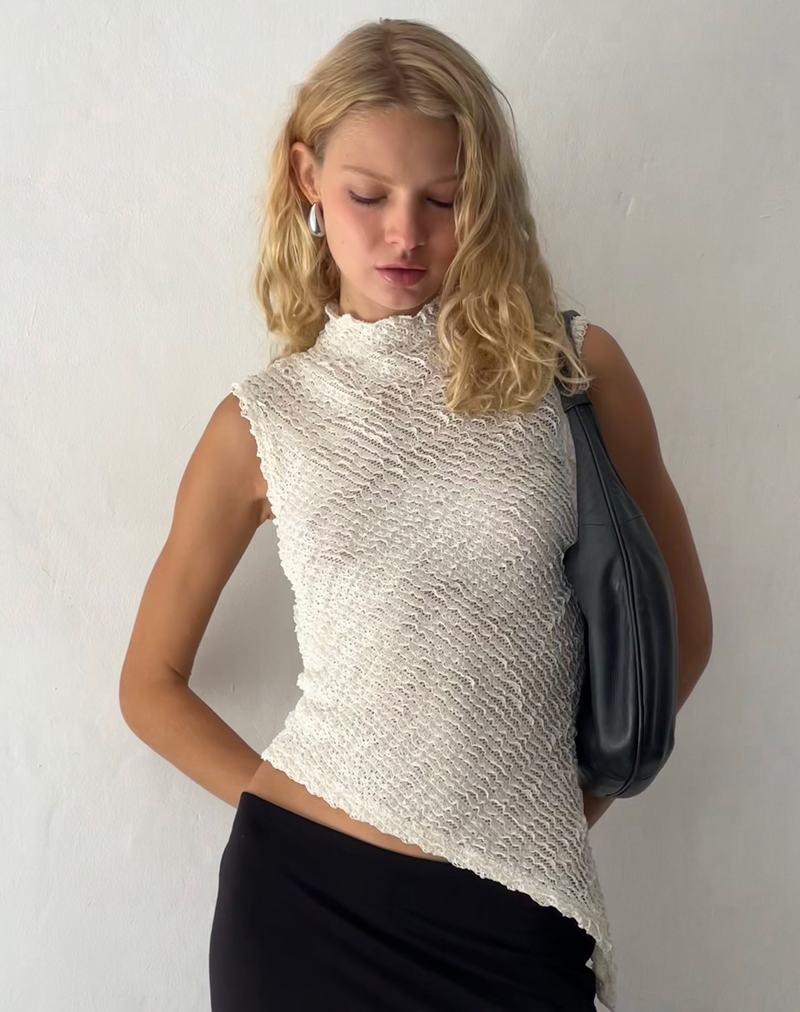 Women's Motel Rocks Ember Sleevless Top Vest White | EQZ694AL