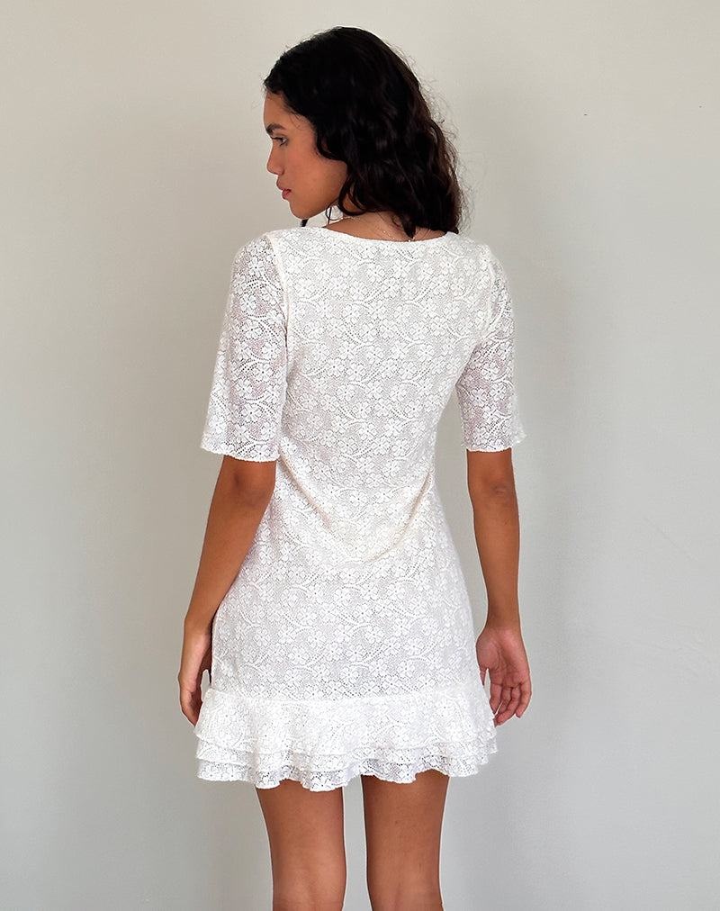 Women's Motel Rocks Fredrika Mini Dress White | UOF2645OT