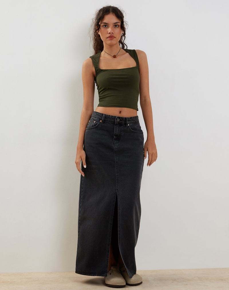 Women's Motel Rocks Jinsu Cropped Tops Green | KJX671ZW