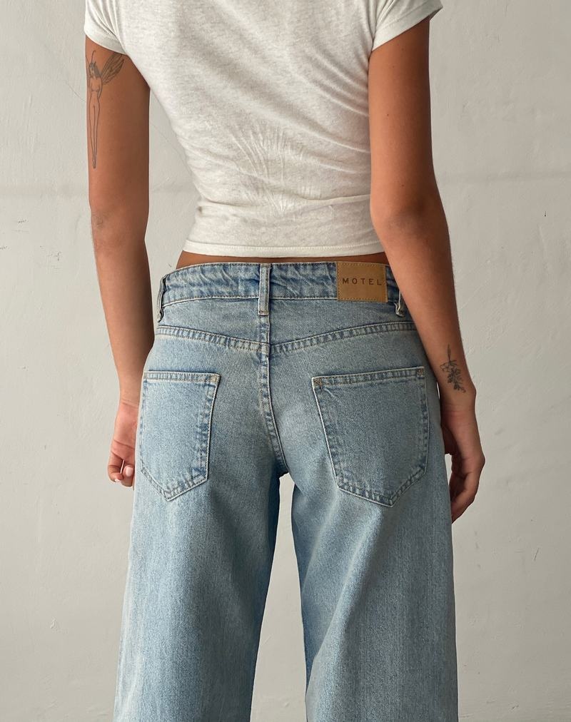 Women's Motel Rocks Low Rise Parallel Jeans Light Blue | DYK5134GL