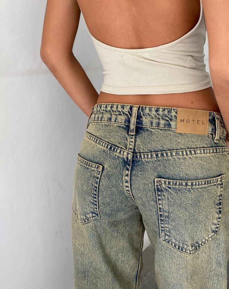 Women's Motel Rocks Low Rise Parallel Jeans Blue | EIU10045LA