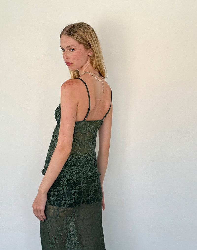 Women's Motel Rocks Manora Cami Tank Top Green | SCY5976WC