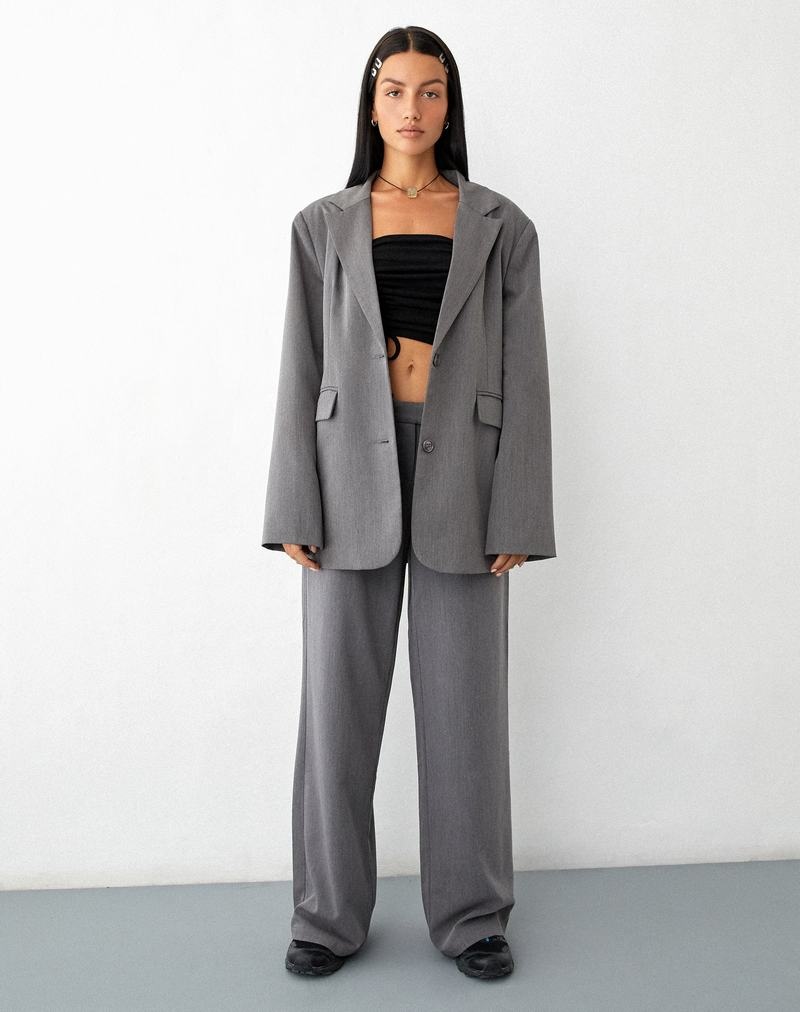 Women's Motel Rocks Motel X Jacquie Maiwa Blazers Grey | TZU3347EY