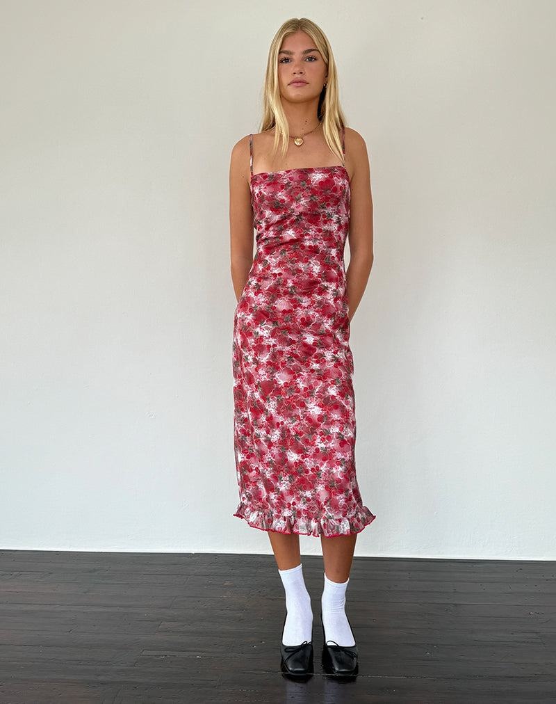 Women's Motel Rocks Nawari Midi Dress Pink | MQQ9088XO