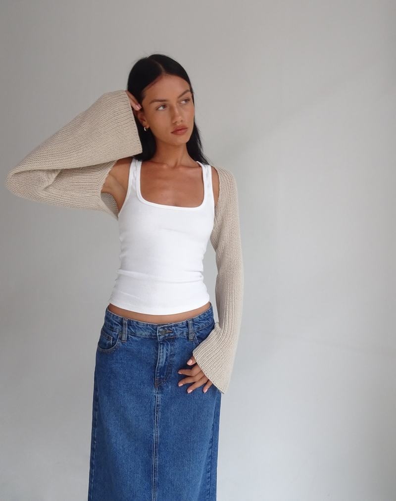 Women's Motel Rocks Nobila Shrug Jumpers Beige | WFZ4786LI