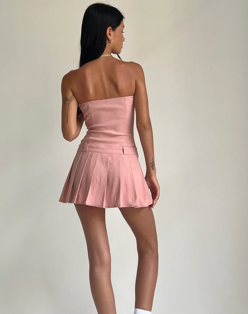 Women's Motel Rocks Payoda Bandeau Mini Dress Pink | WLD7966XE