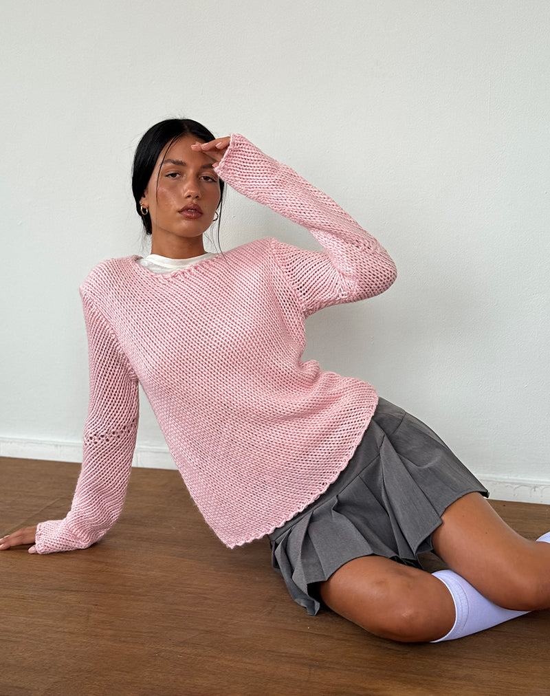 Women's Motel Rocks Ranvir Knitted Jumpers Pink | VSY7788FG