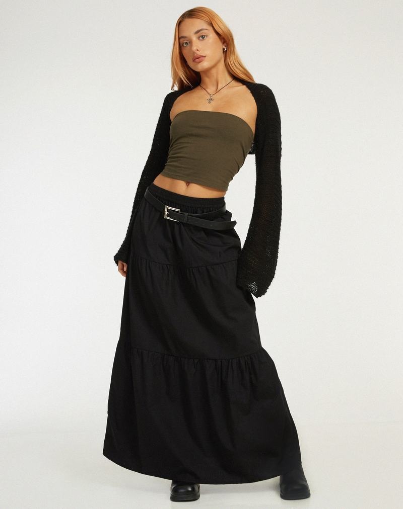 Women's Motel Rocks Remax Maxi Skirts Black | XLB4985HR