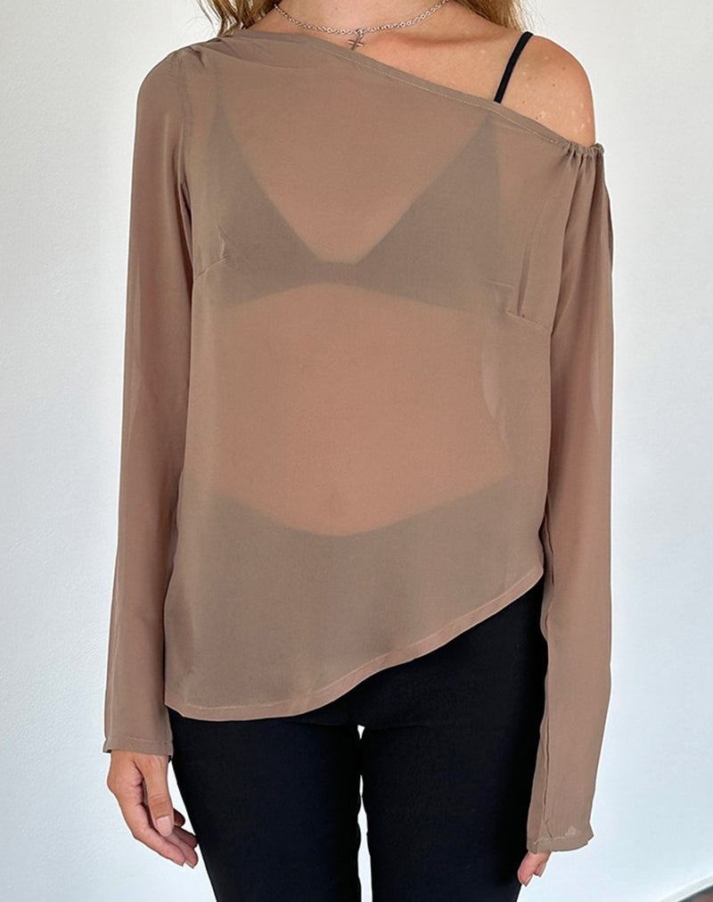 Women's Motel Rocks Riot Blouse Light Brown | FOW2983LX