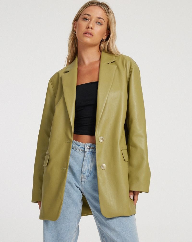 Women\'s Motel Rocks Saken Blazers Green | IMX5776EK