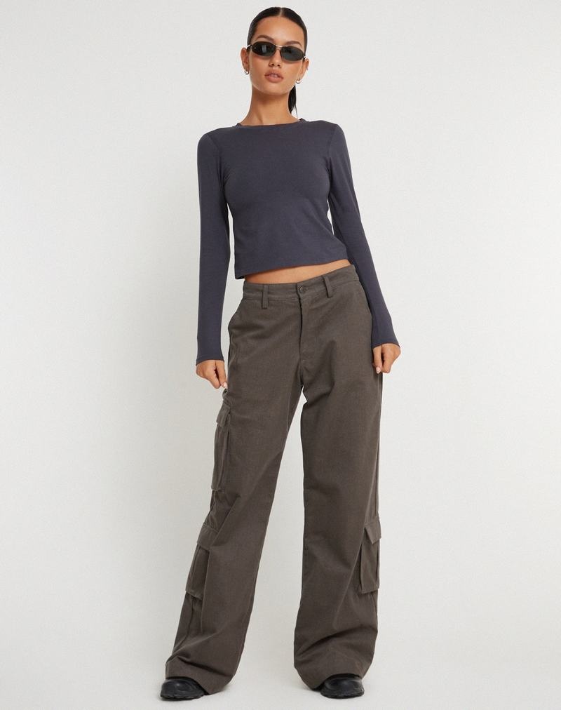 Women's Motel Rocks Shan Wide Leg Trousers Dark Grey | BCP7273XM