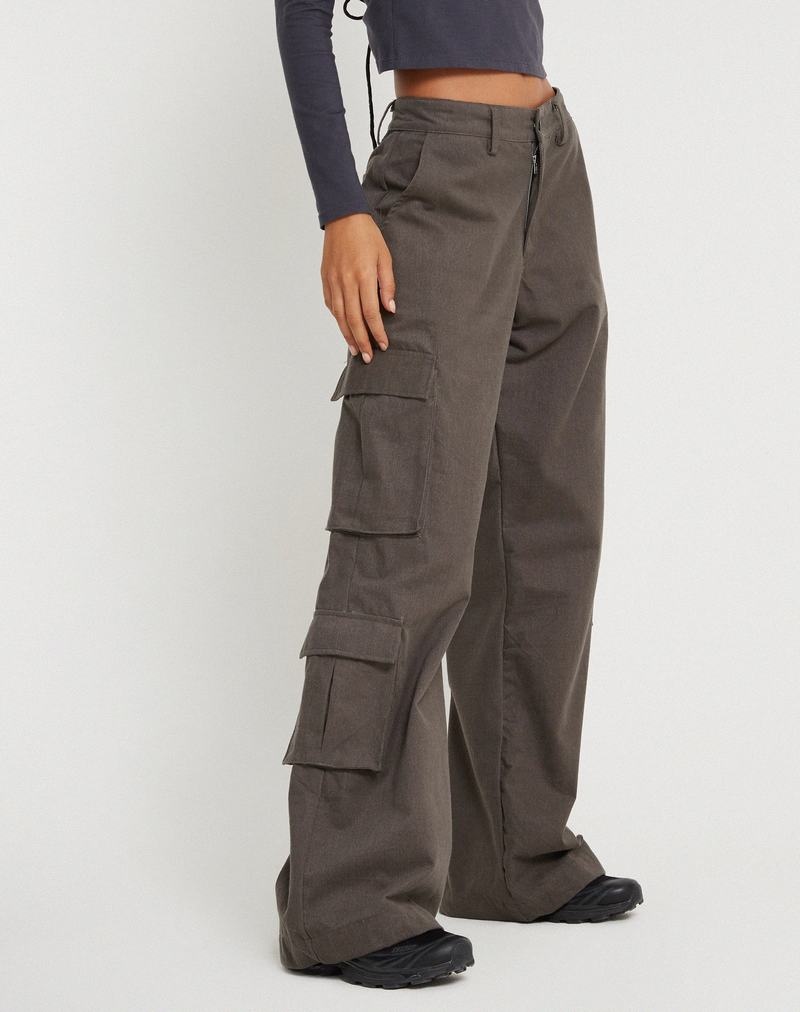 Women\'s Motel Rocks Shan Wide Leg Trousers Dark Grey | BCP7273XM