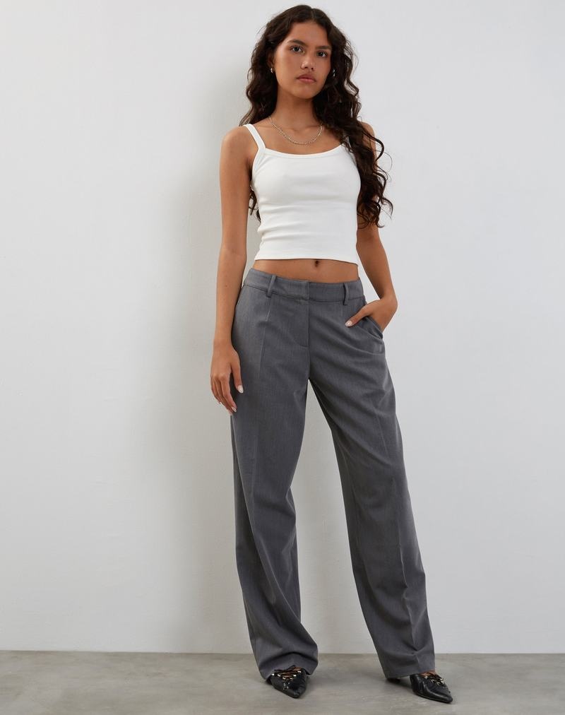 Women's Motel Rocks Sirkia Low Rise Tailored Trousers Grey | OCV2929CD