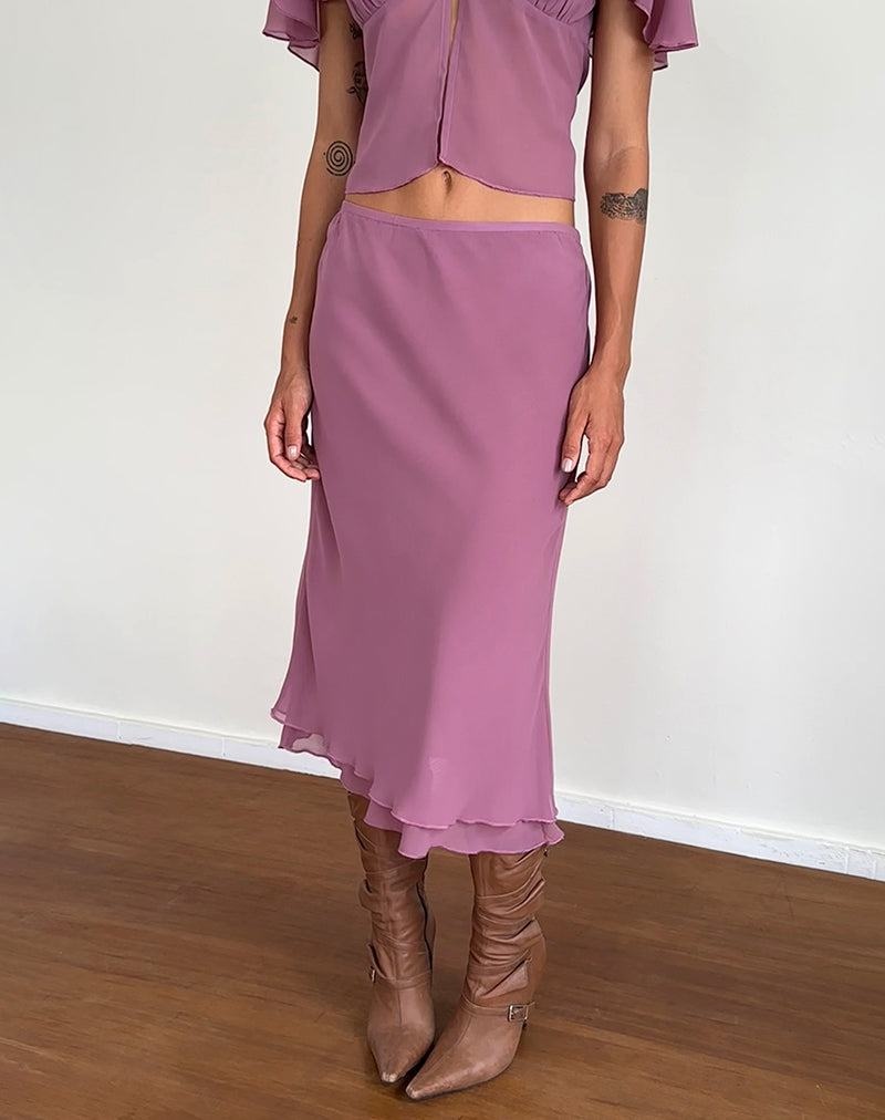 Women's Motel Rocks Suharni Midi Skirts Purple | UCM3310RZ