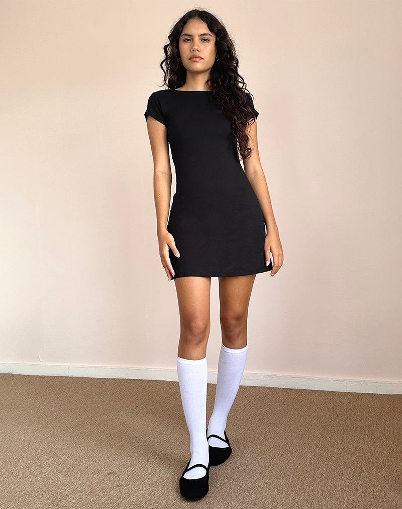 Women's Motel Rocks Wangi Backless Mini Dress Black | WQI1535WF