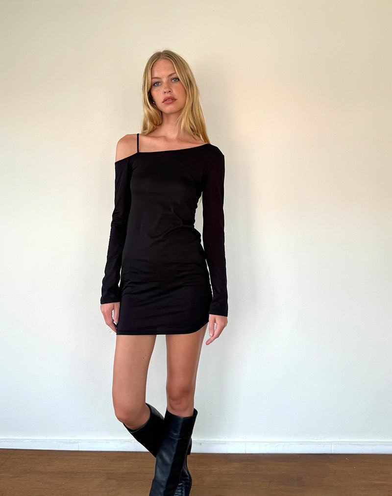 Women's Motel Rocks Zylene Mini Dress Black | FRZ1434TQ